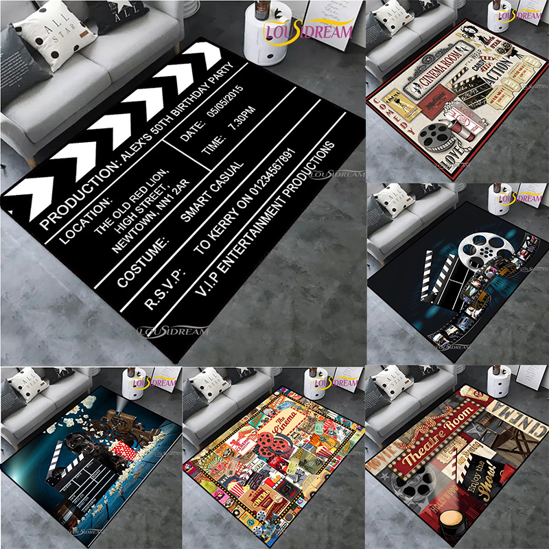 Kids Outdoor Movie Night - Vintage Projector Theme Movie Night Clapperboard