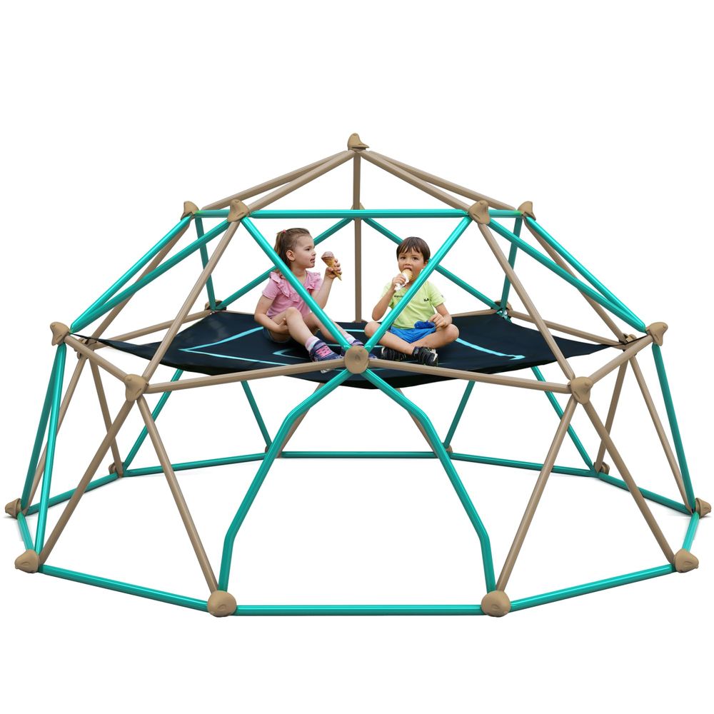 Kids Outdoor Den - Climbing Dome with Hammock, Outdoor 12FT