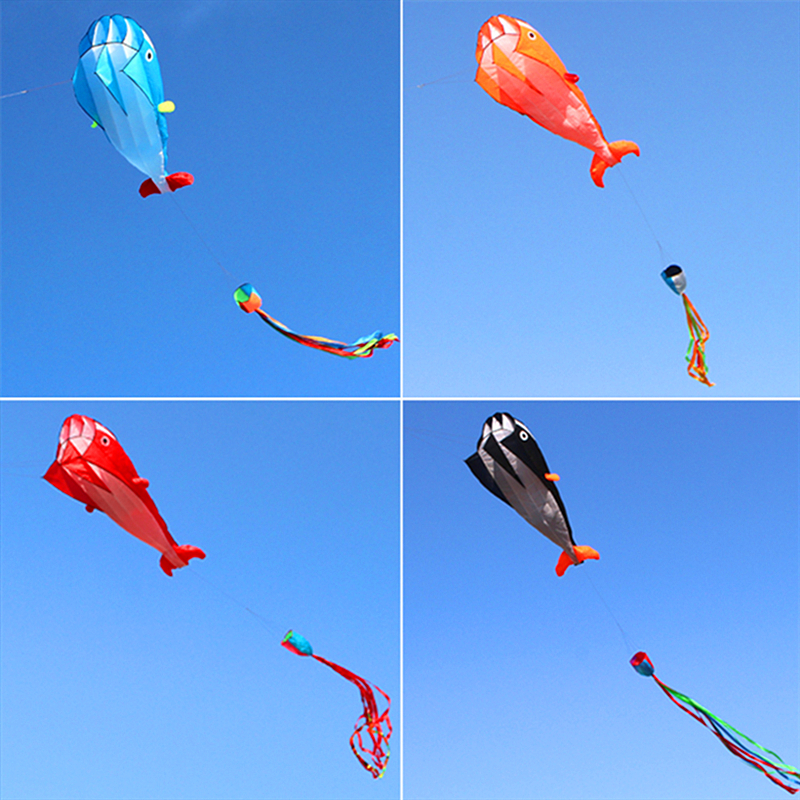 Kite Easy Fly Kids - Large soft kite dolphin kite nylon