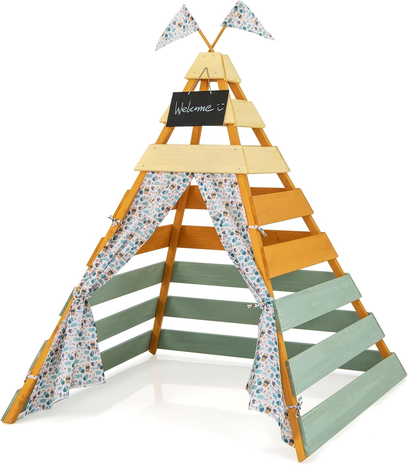 Kids Outdoor Chalkboard - Teepee Tent for Kids, Large Kids