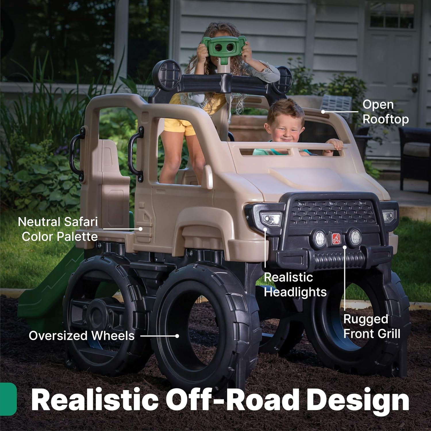 Truck Climber, Kids Outdoor Pl - Kids Outdoor Jungle Gym With Slide recensione e prezzo