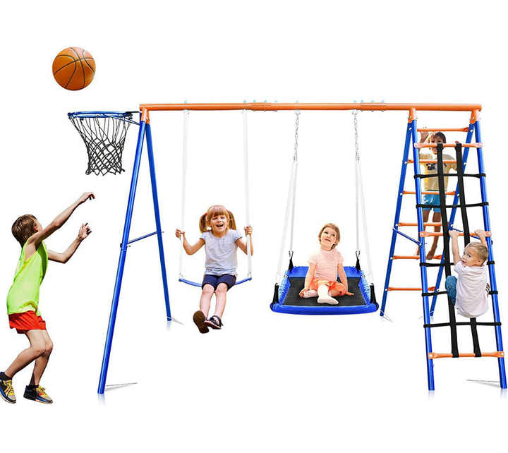 3-in-1 Kids Swing Slide Climbi - Kids Outdoor Hanging Chair recensione e prezzo