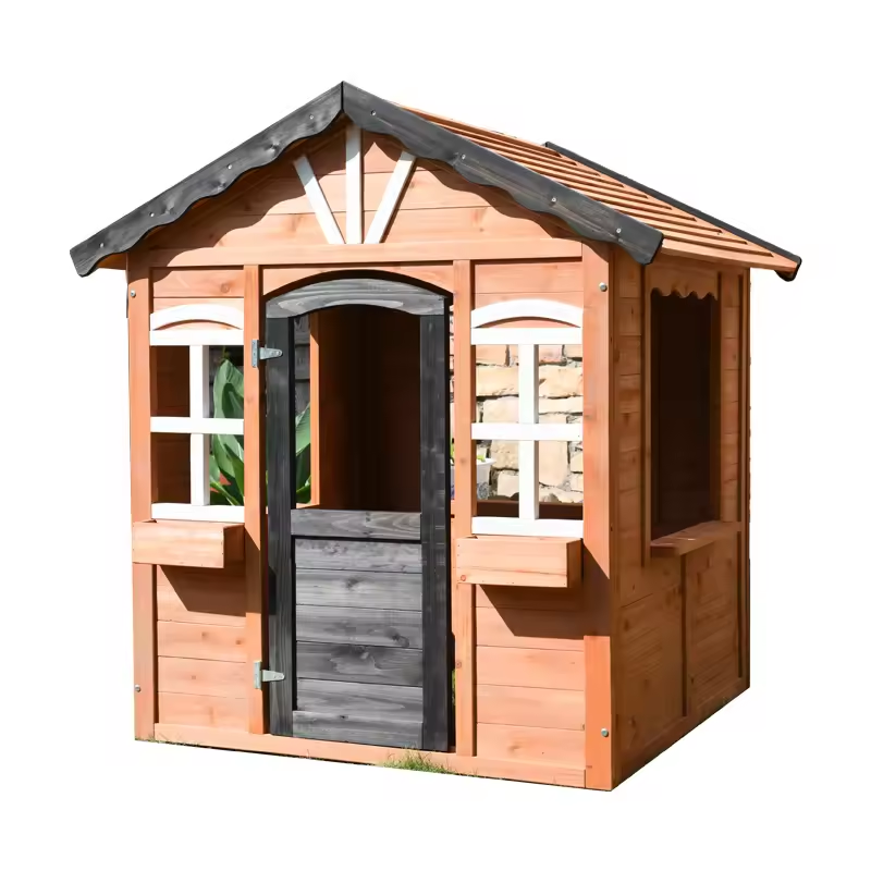 Hot Selling Play House Outdoor - Kids Outdoor Wooden Playhouse recensione e prezzo