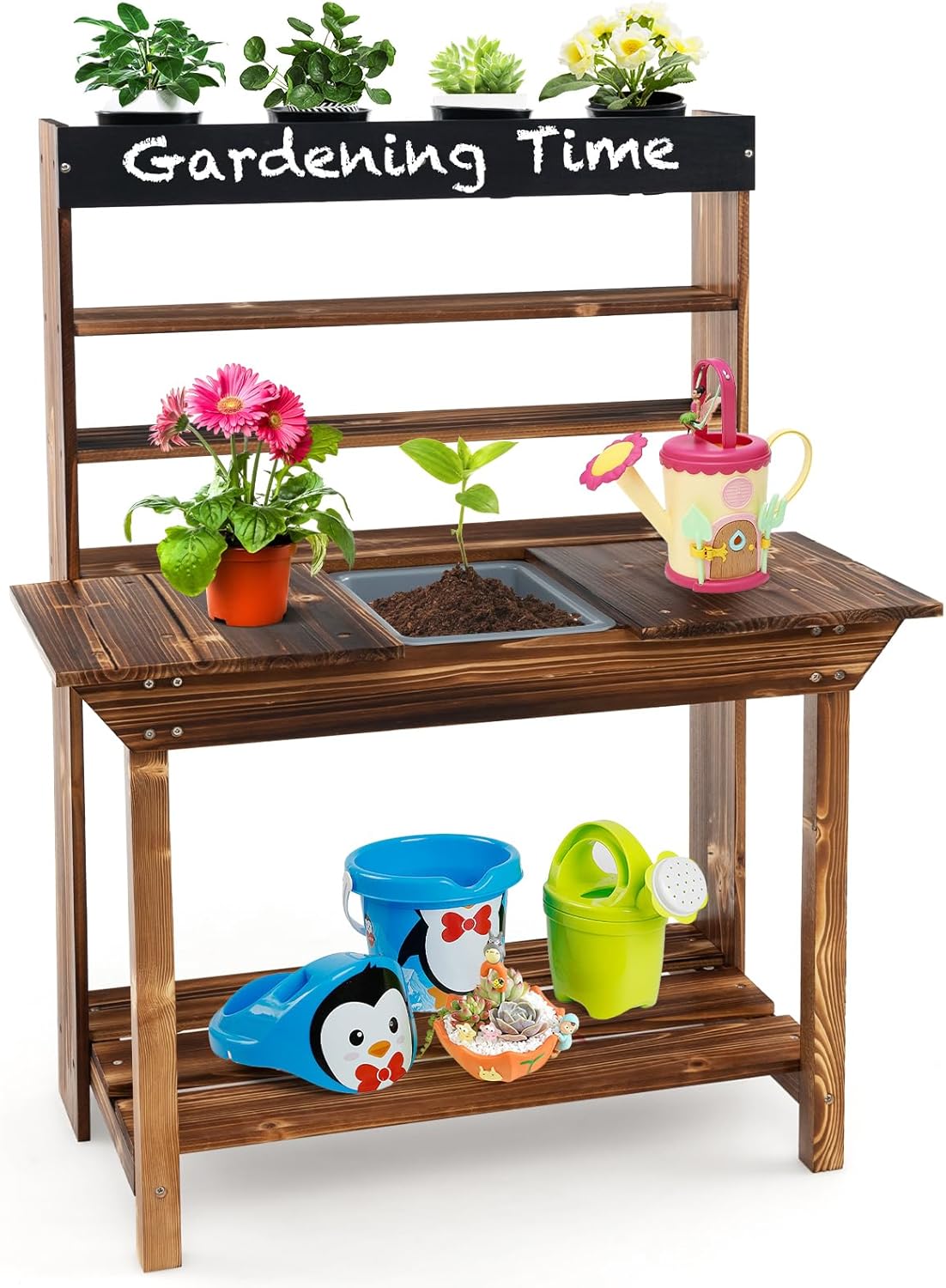 Mud Kitchen, Fir Wood Kids Pot - Kids Outdoor Chalkboard recensione e prezzo