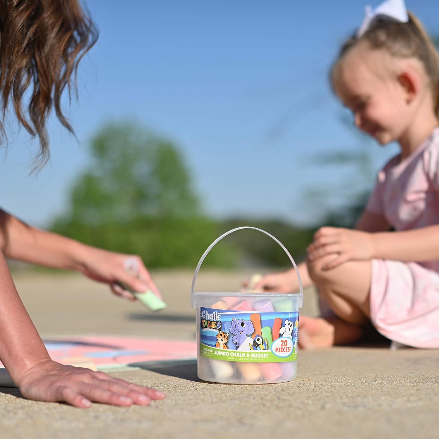 Sidewalk Chalk Set for Kids wi - Kids Outdoor Chalkboard recensione e prezzo