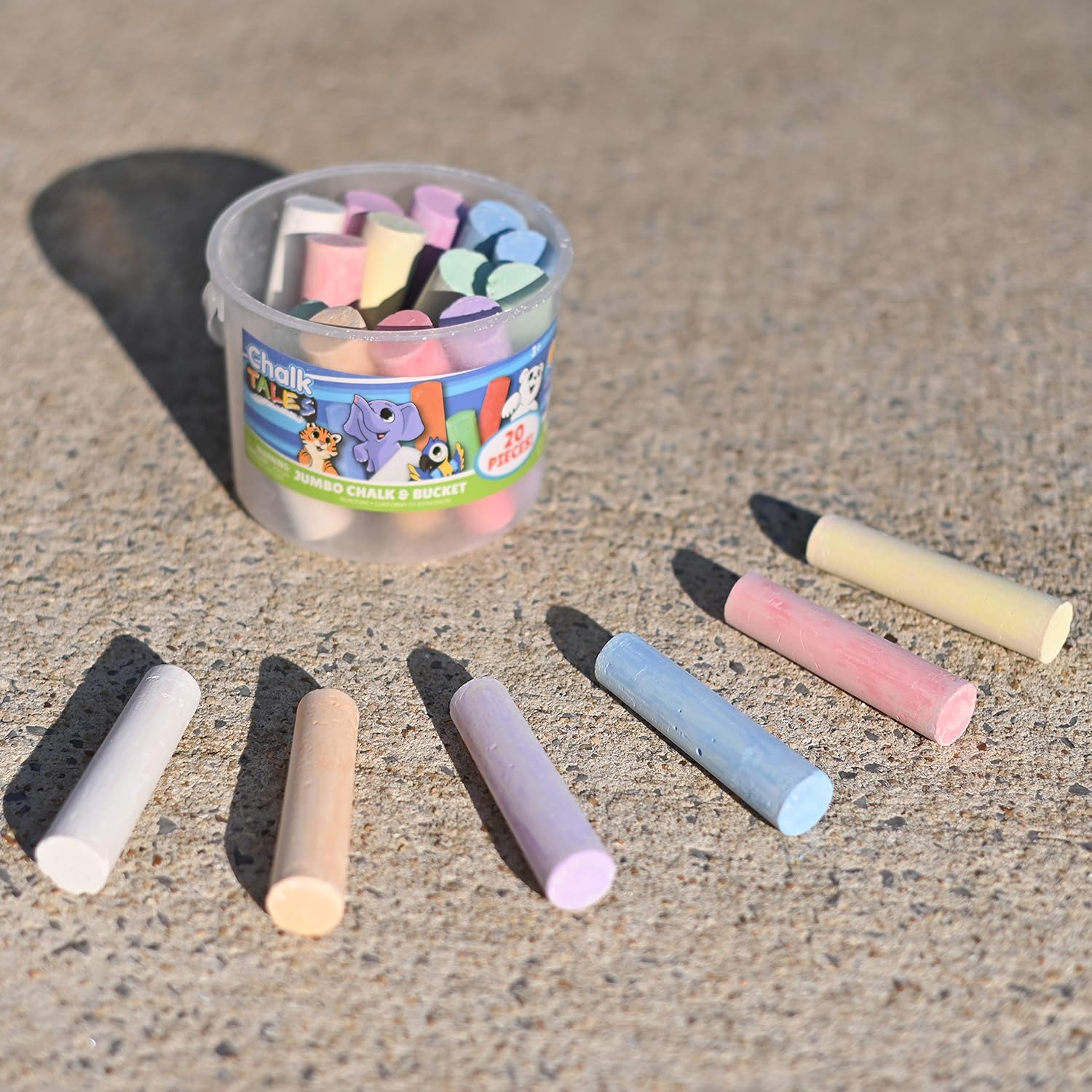 Sidewalk Chalk Set for Kids wi - Kids Outdoor Chalkboard recensione e prezzo