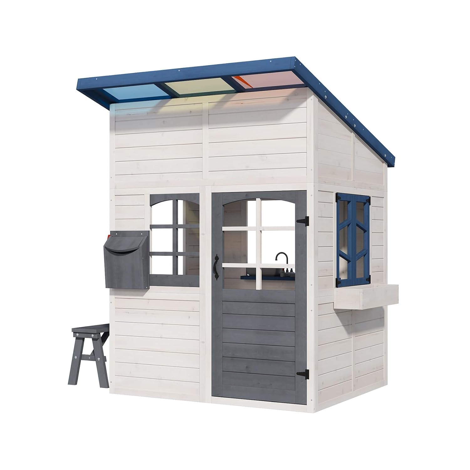 Wooden Kids Outdoor Playhouse  - Kids Outdoor Wooden Playhouse recensione e prezzo