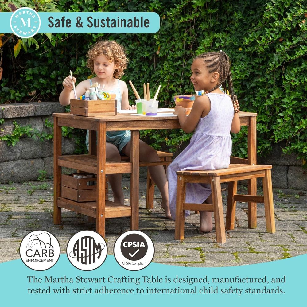 Kids Outdoor Crat Table and 2  - Kids Outdoor Play Table recensione e prezzo