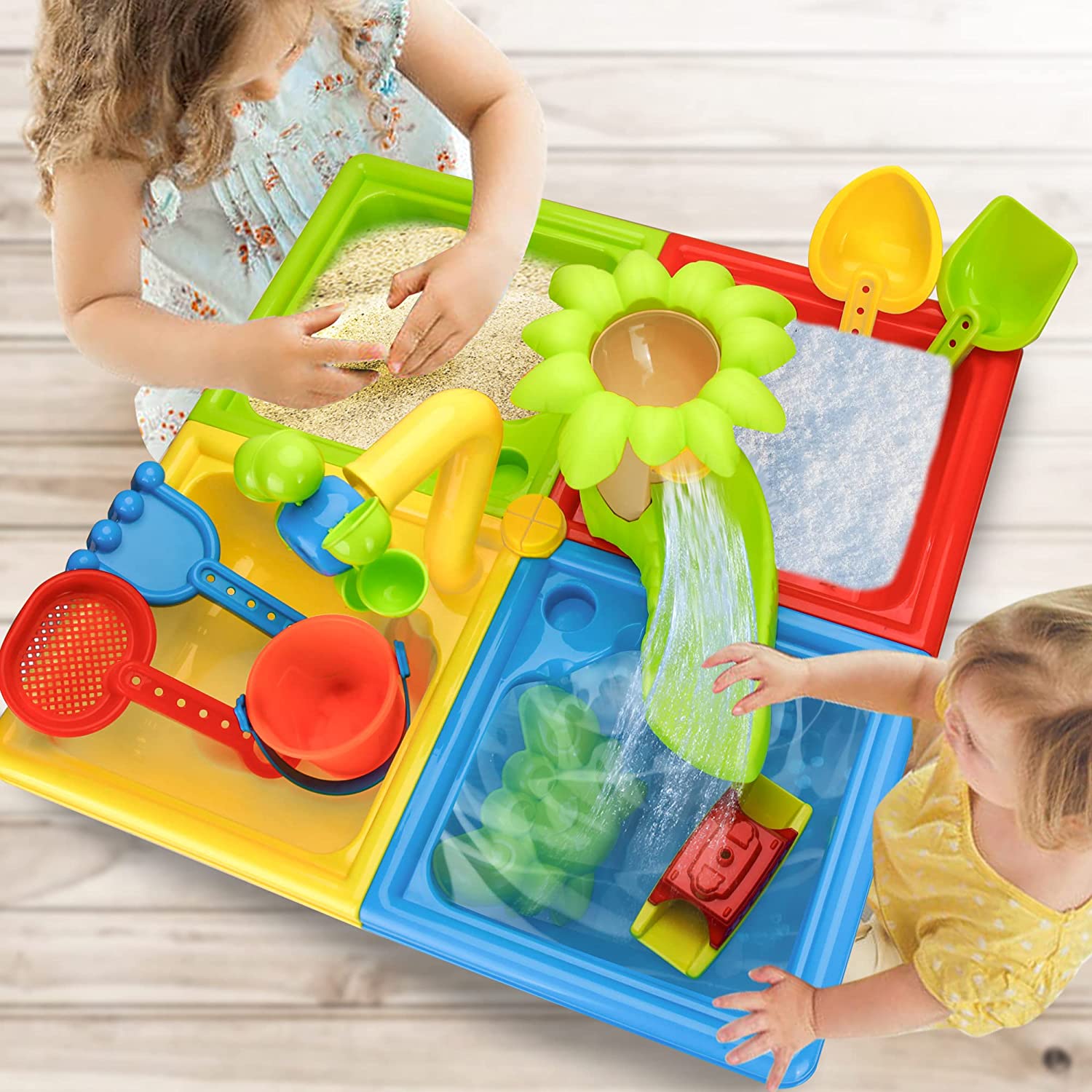 Beach Table Sand Play Toys Chi - Kids Outdoor Storage recensione e prezzo