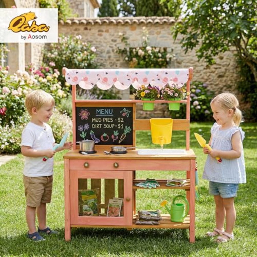 Outdoor kids mud kitchen for p - Kids Outdoor Chalkboard recensione e prezzo