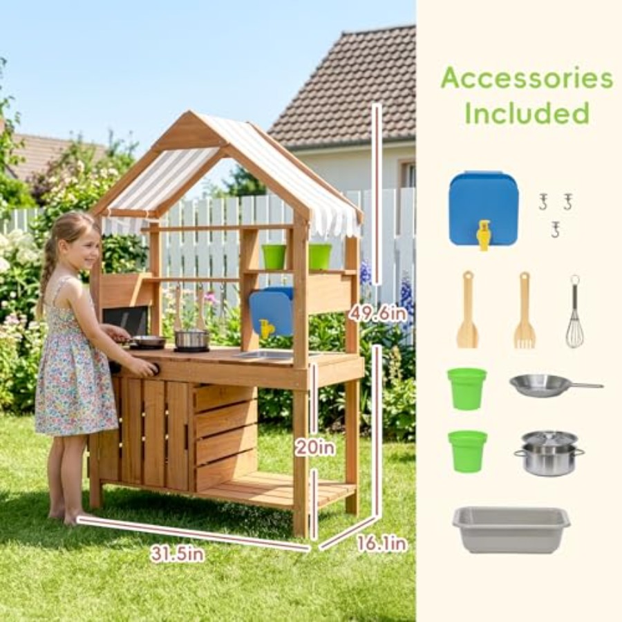 Outdoor mud kitchen for kids,  - Kids Outdoor Chalkboard recensione e prezzo
