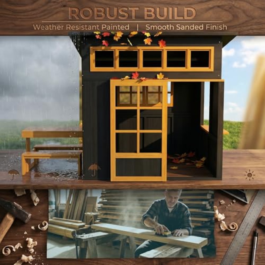 Outdoor playhouse for kids age - Kids Outdoor Chalkboard recensione e prezzo