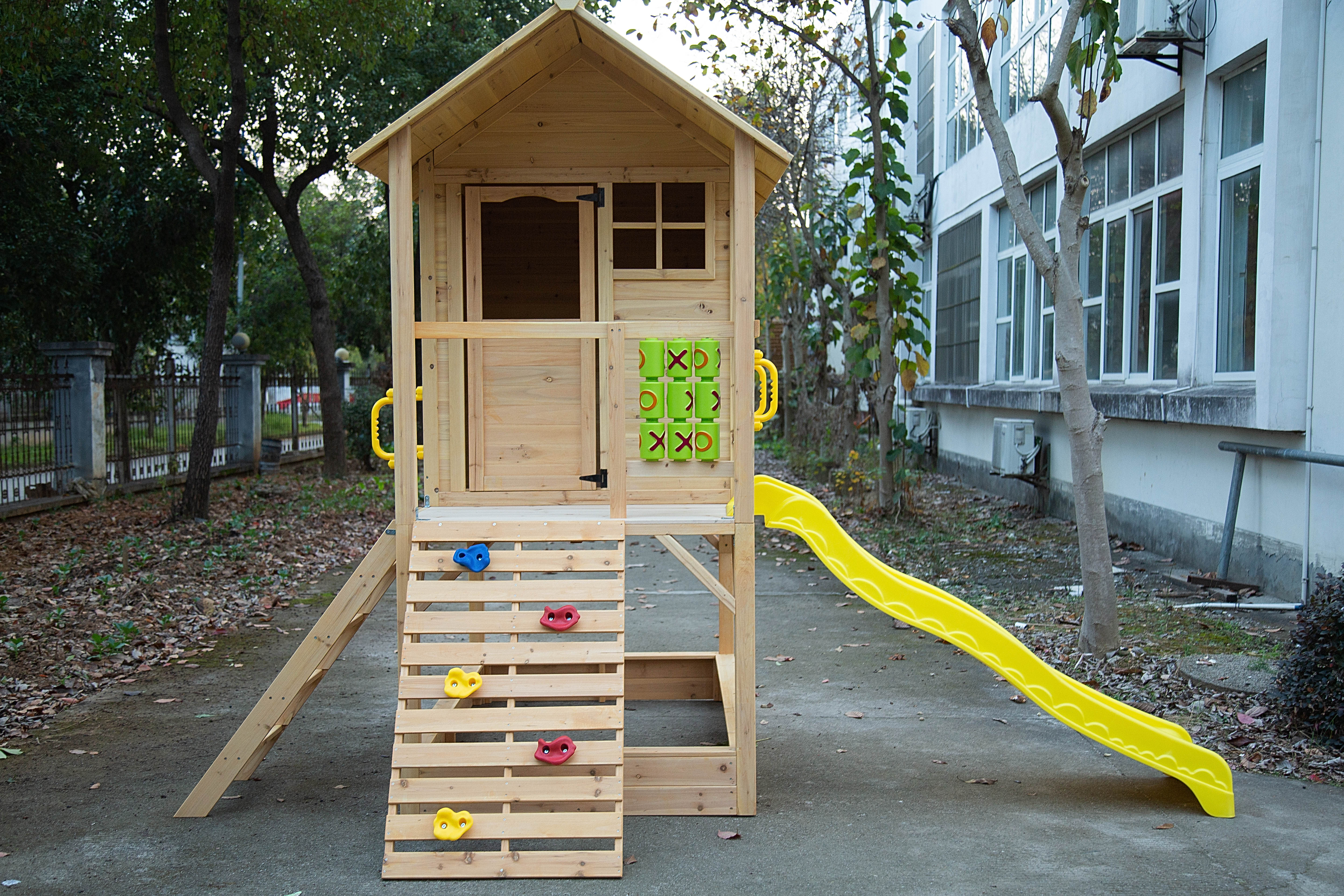 Children Wooden Outdoor Playho - Kids Outdoor Wooden Playhouse recensione e prezzo