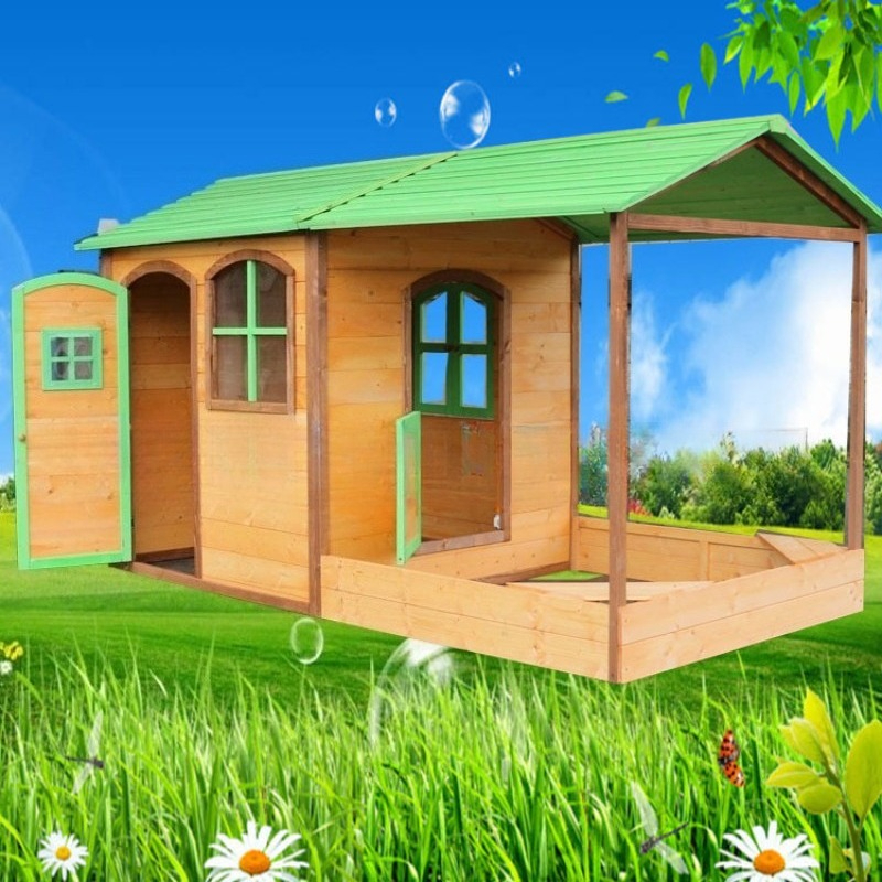 Wooden Large Outdoor Toys Kids - Kids Outdoor Wooden Playhouse recensione e prezzo