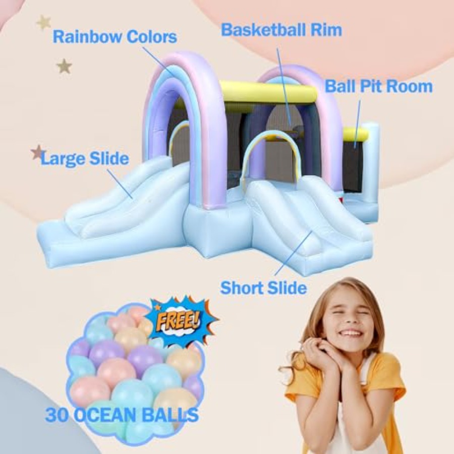 Bounce House for Kids,Marshmal - Kids Outdoor Playhouse B&Q recensione e prezzo