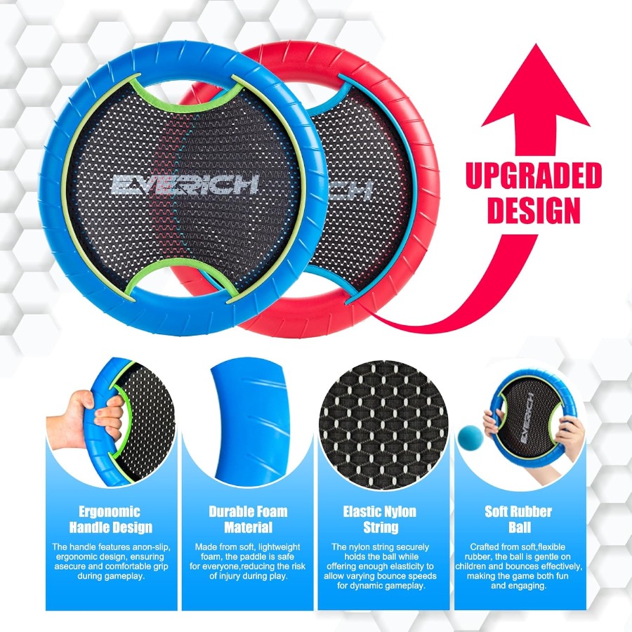 Trampoline Paddle Ball Set wit - Kids Outdoor Ball recensione e prezzo