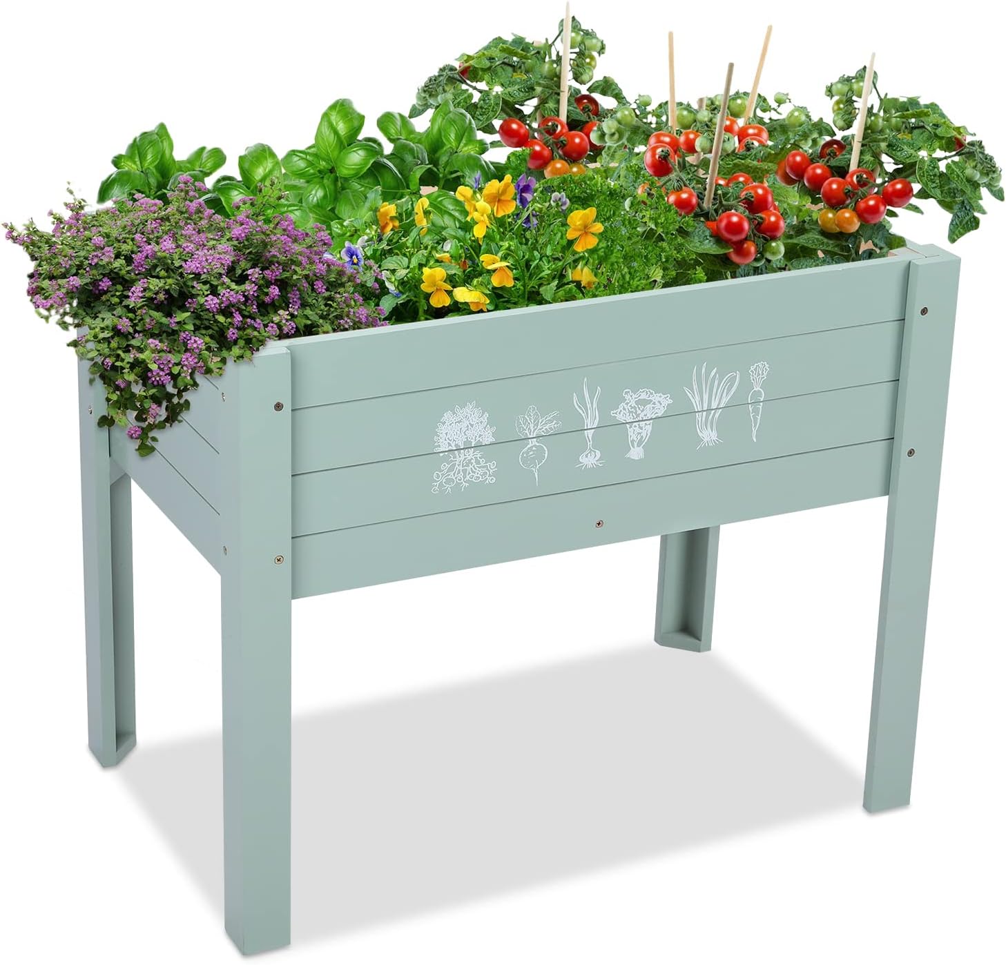 Raised Garden Bed-Planters for - Kids Outdoor Chalkboard recensione e prezzo