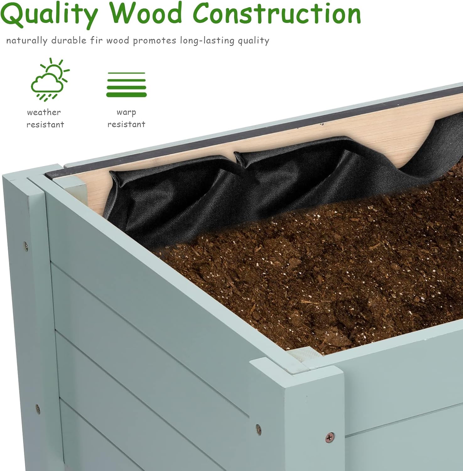 Raised Garden Bed-Planters for - Kids Outdoor Chalkboard recensione e prezzo