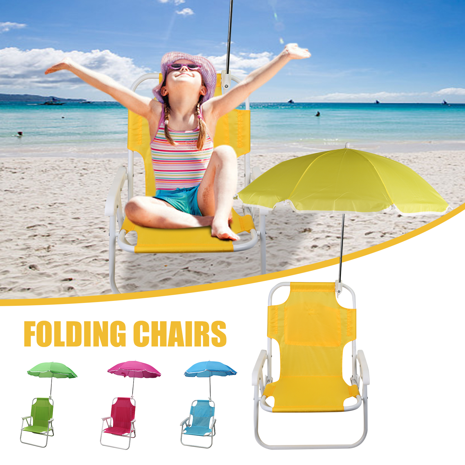 Beach Chairs and Umbrellas Out - Kids Outdoor Folding Chair recensione e prezzo