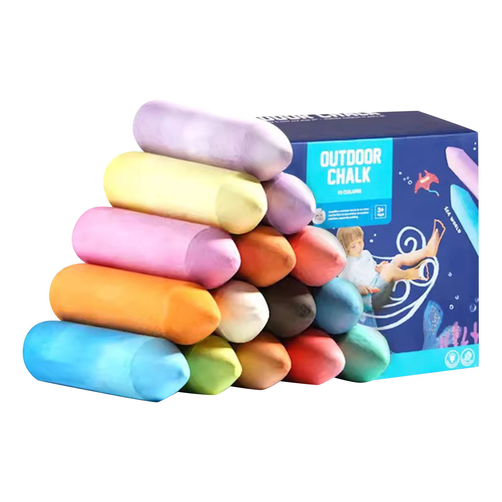 Washable Jumbo Sidewalk Colors - Kids Outdoor Chalkboard recensione e prezzo