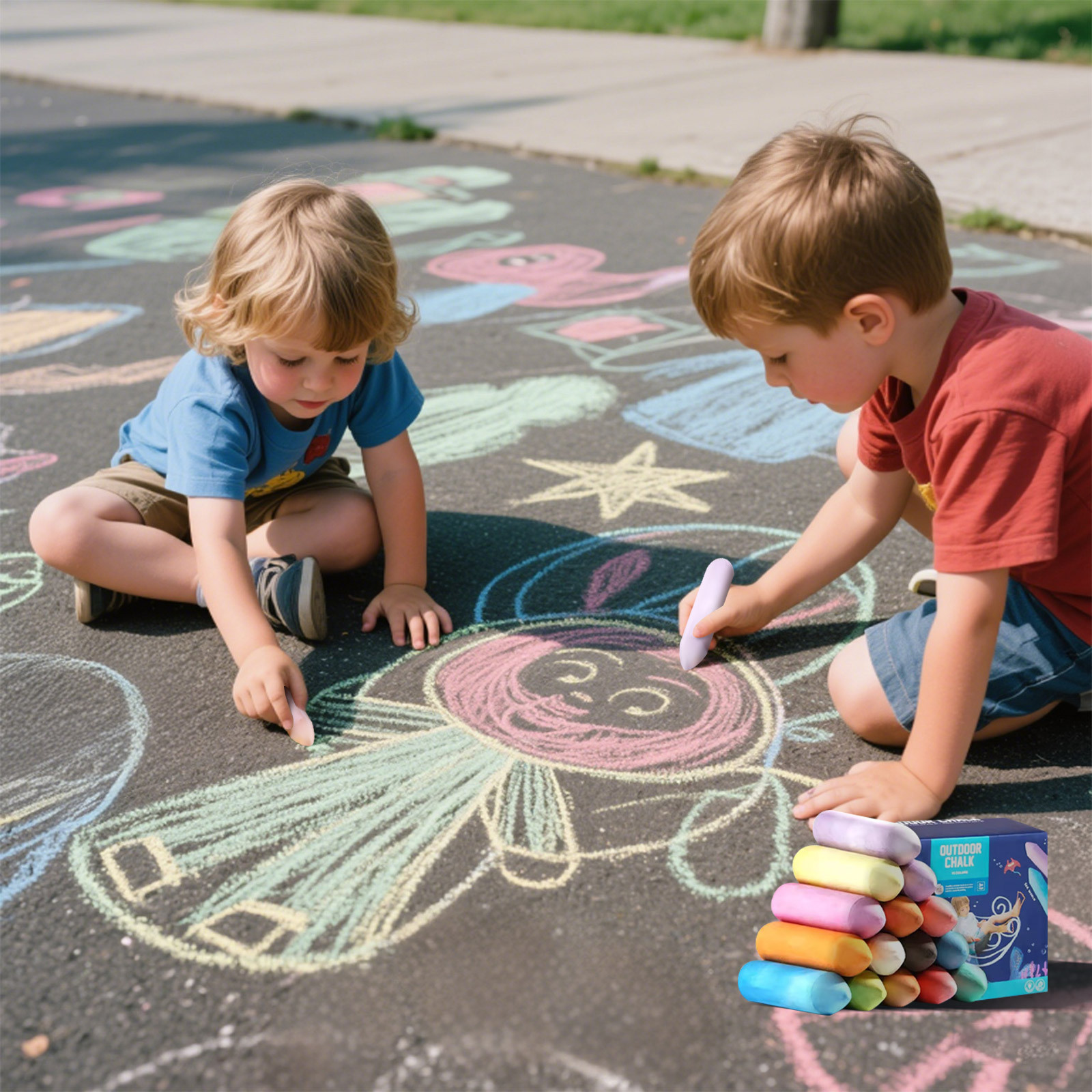 Washable Jumbo Sidewalk Colors - Kids Outdoor Chalkboard recensione e prezzo