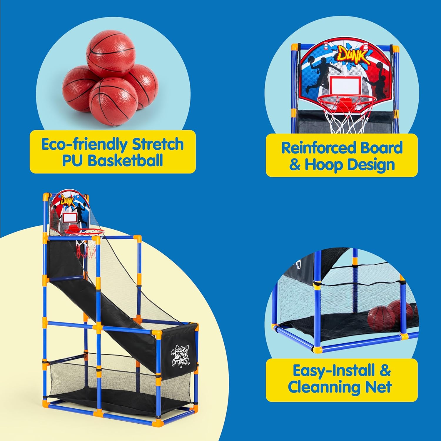 Arcade Basketball Game Set wit - Kids Outdoor Ball recensione e prezzo