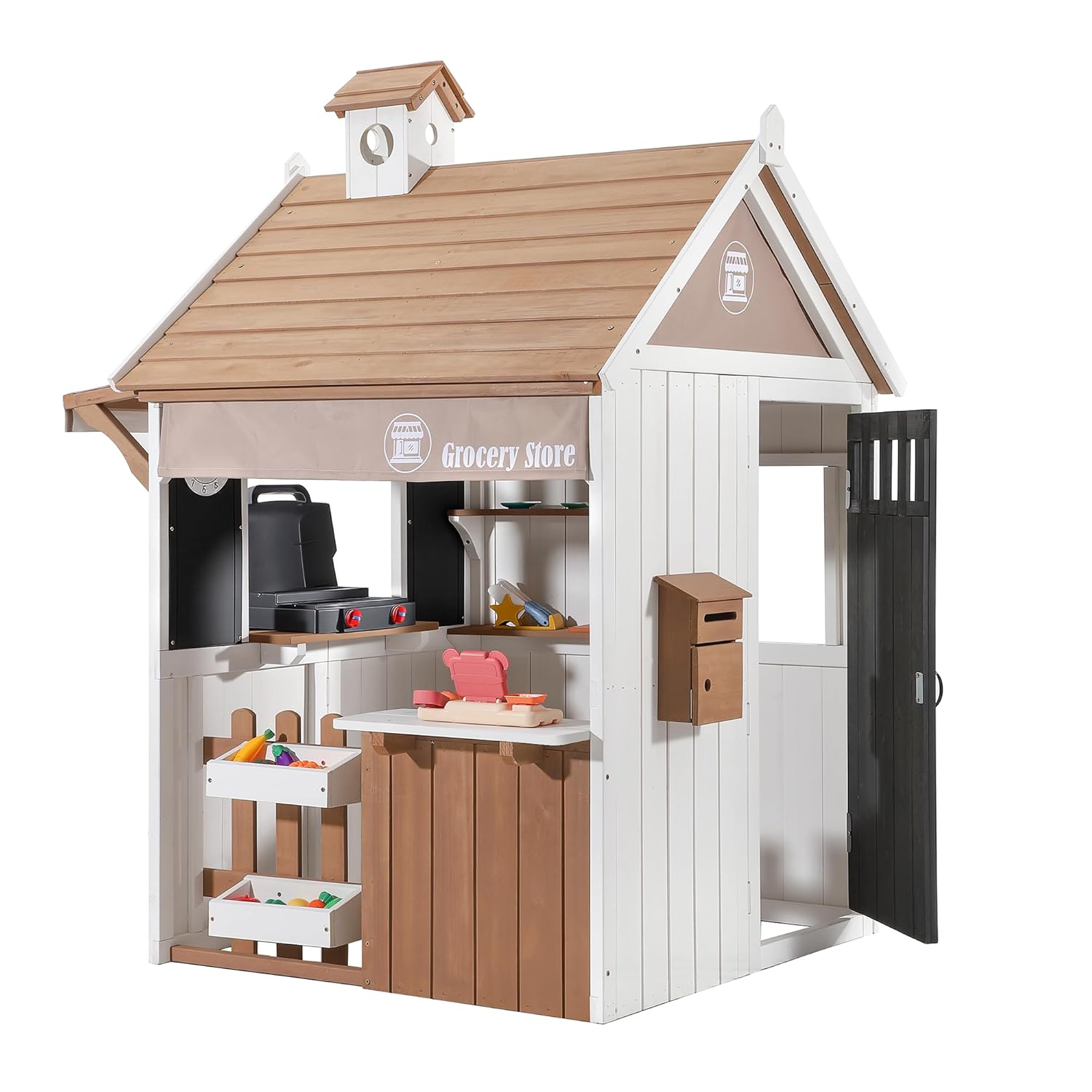 2-in-1 Cedar Wooden Kids Outdo - Kids Outdoor Chalkboard recensione e prezzo