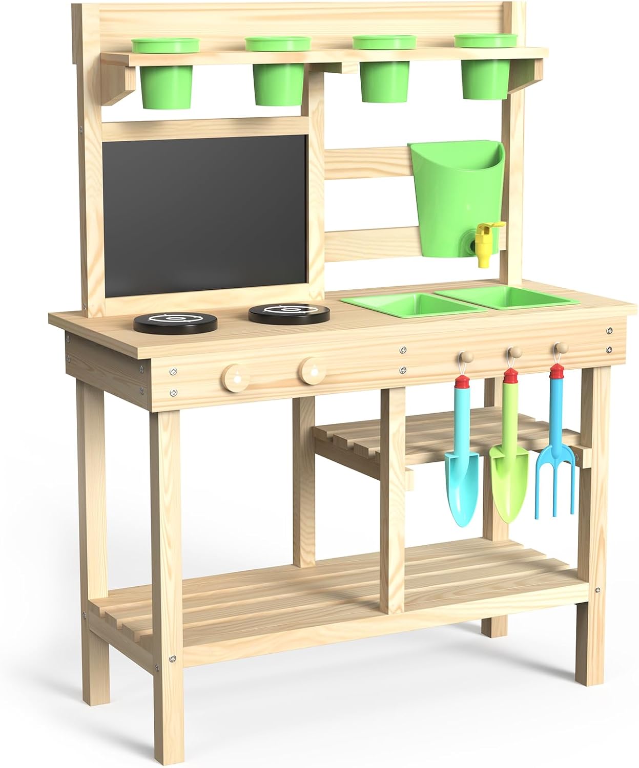 Cedar Wood Outdoor Play Kitche - Kids Outdoor Chalkboard recensione e prezzo