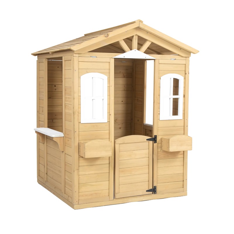 Modern Classic Solid Wood Play - Kids Outdoor Wooden Playhouse recensione e prezzo