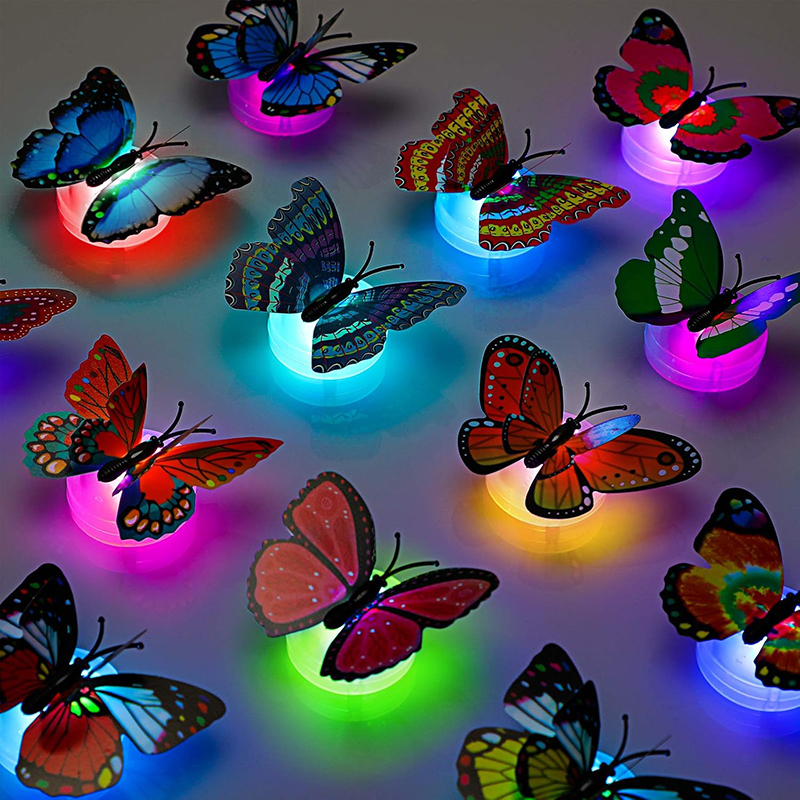 5/10pcs 3D LED Butterfly Decor - Kids Outdoor Movie Night recensione e prezzo