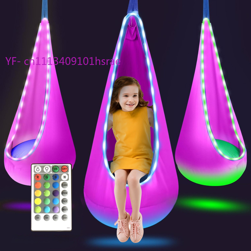 Glowing LED Inflatable Hammock - Kids Outdoor Hanging Chair recensione e prezzo
