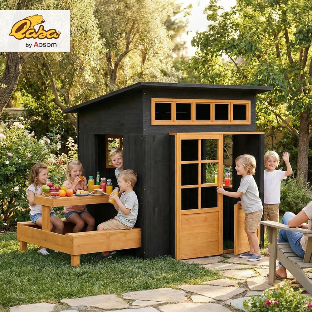 Qaba Kids Outdoor Playhouse, i - Qaba Kids Outdoor Playhouse recensione e prezzo