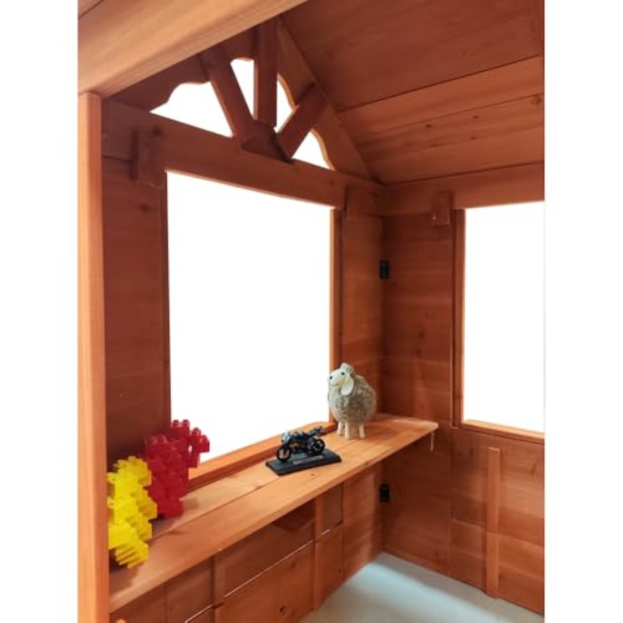 Outdoor kids playhouse for bac - Kids Outdoor Wooden Playhouse recensione e prezzo