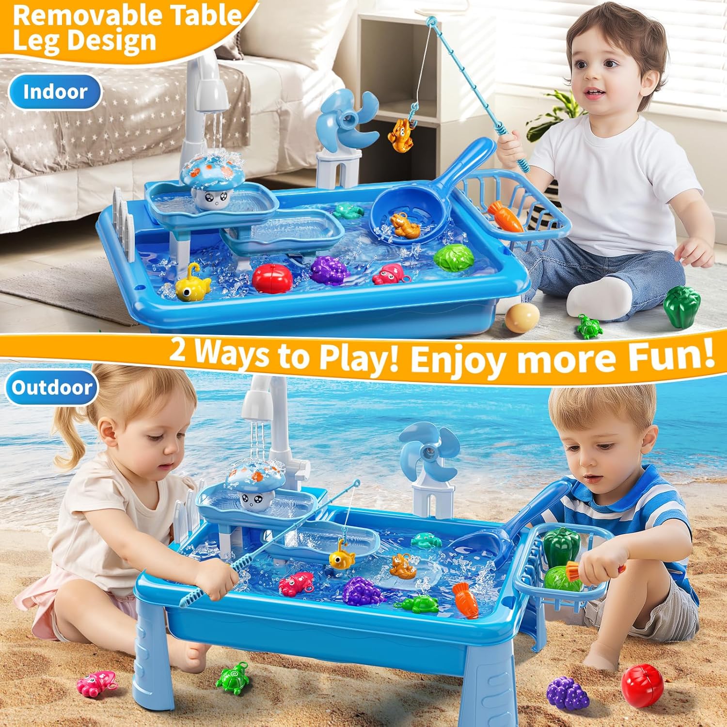 Water Table Play Sink Toy for  - Kids Outdoor Play Table recensione e prezzo
