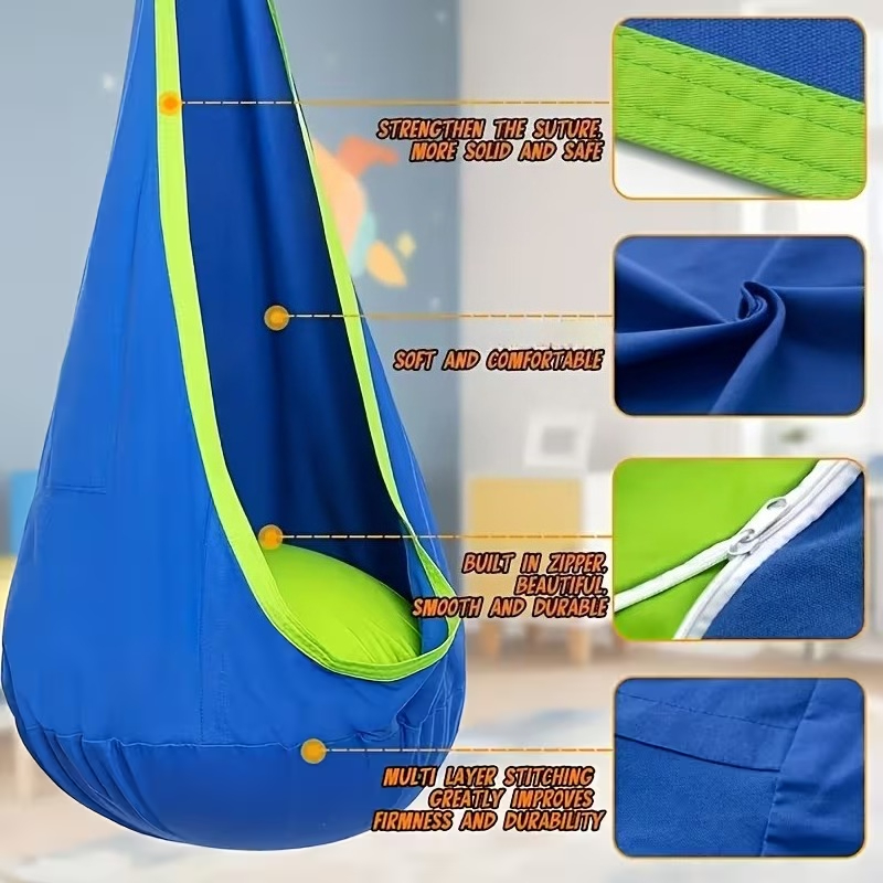 Kids Hanging Chair Indoor Outd - Kids Outdoor Hanging Chair recensione e prezzo