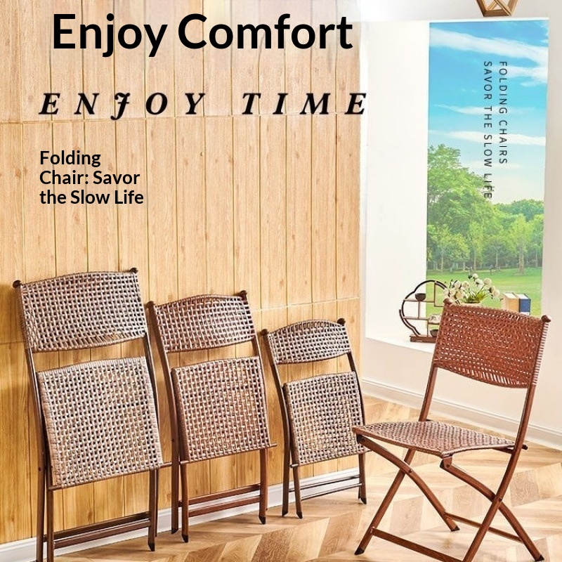 Portable Folding Rattan Dining - Kids Outdoor Folding Chair recensione e prezzo