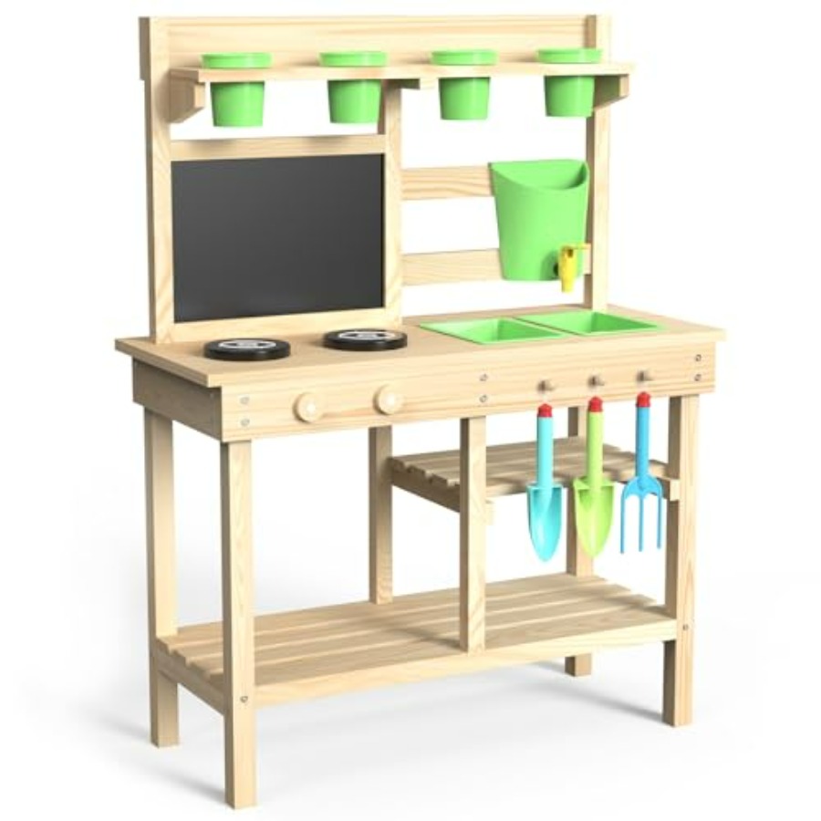 Outdoor play kitchen for kids: - Kids Outdoor Chalkboard recensione e prezzo