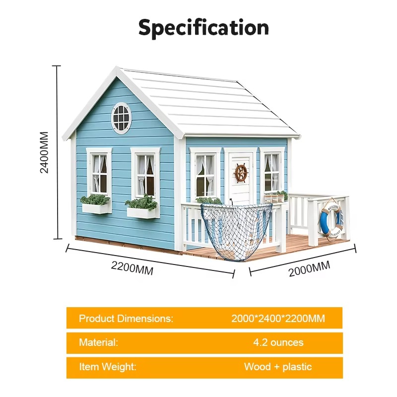 Outdoor Garden Cubby House Chi - Kids Outdoor Wooden Playhouse recensione e prezzo