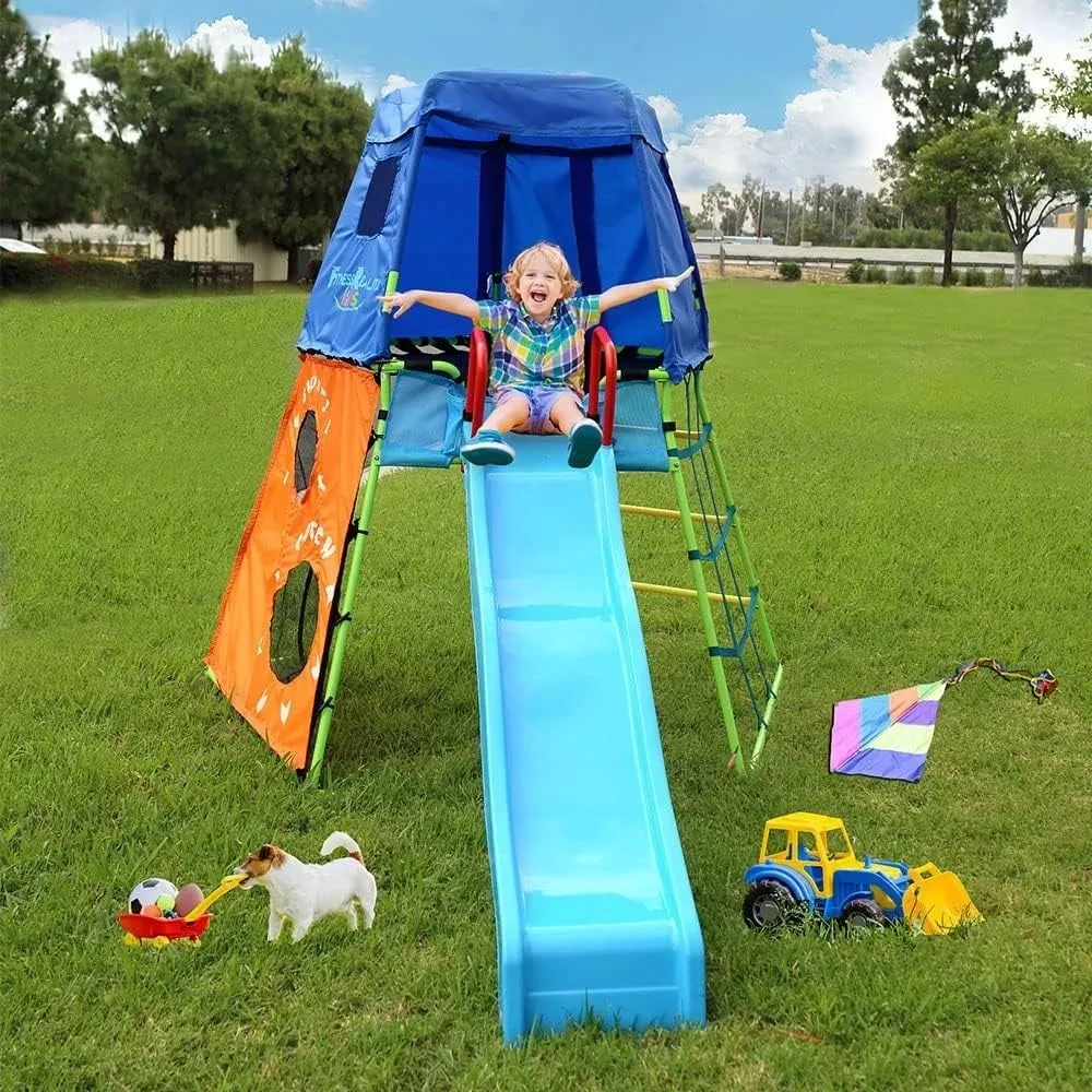 Explorer Adventure Climbing Fo - Kids Outdoor Jungle Gym With Slide recensione e prezzo